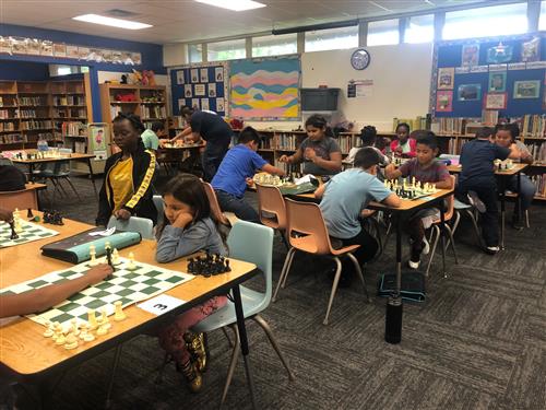 students playing chess